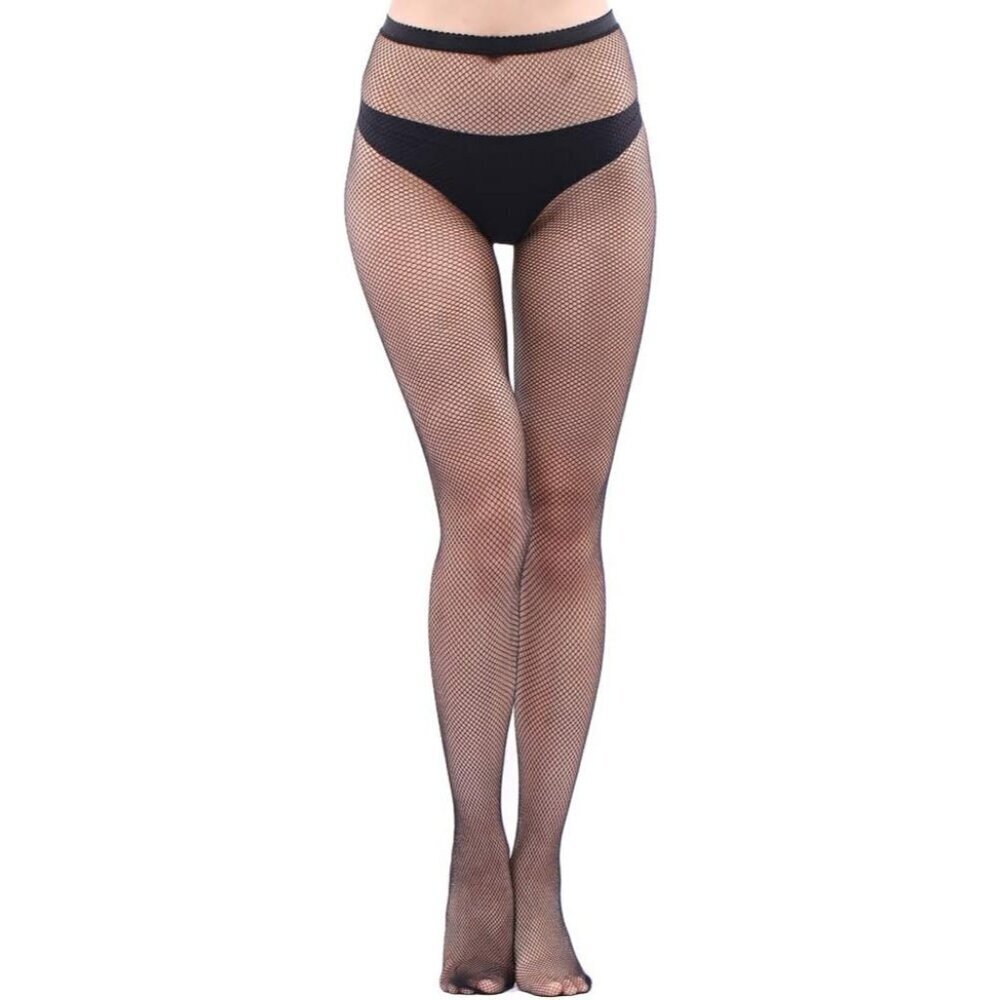 🆕Women's Black Fishnet Tights with Fine Net Pattern Comfortable and Stylish - Picture 2 of 3